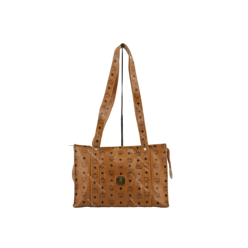 MCM 100% AUTHENTIC Brown Visetos Tote Bag